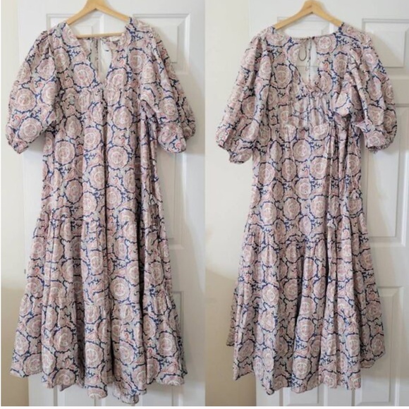 Mango x Chufy - Printed Maxi Dress - Picture 10 of 13